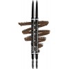 NYX Professional Makeup Crayon à Sourcils Micro Brow, Crayon Ultra-Fin Double-Embout avec Mine Rétractable et Goupillon, Lot 