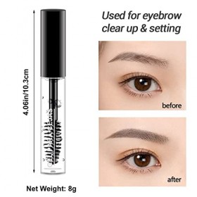 Gel de Réglage Sourcils, Professional Makeup Gel à Sourcils, Sourcils Styling Gel, 2PCS Gel de Réglage des Sourcils Transpare