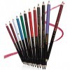 Lot de 12pcs 12 Couleurs Crayon pour les Yeux Eye-liner Fard à Paupière Contours des Lèvres