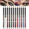 Lot de 12pcs 12 Couleurs Crayon pour les Yeux Eye-liner Fard à Paupière Contours des Lèvres