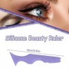 Eyeliner Pochoir, punwey Aide Maquillage Yeux, Outil de Maquillage Yeux en Silicone - Pochoirs Eyeliner Réutilisables Accesso