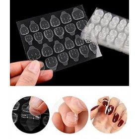 Gel Pad Ongles, 30 Feuilles 720Pcs Patch Faux Ongles Autocollant, Gel Pads Press On Nails Autocollants De Colle à Ongles Clai