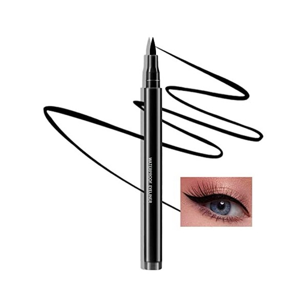 Boobeen Eyeliner liquide coloré, Stylo Eye Makeup Liner mat avec pointe feutre, Eyeliner très pigmenté et longue tenue pour l