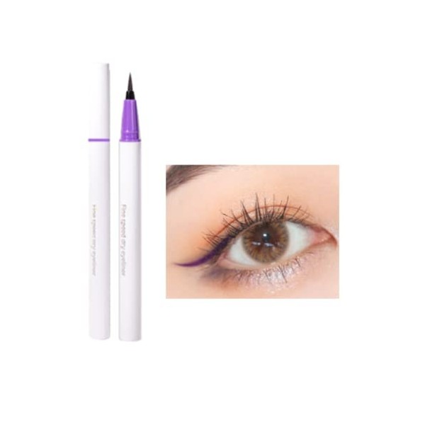 Eyeliner coloré durable et imperméable - Eyeliner liquide - Hautement pigmenté - Pour le maquillage des yeux pour femme blan