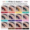 Vesaneae Eyeliner waterproof colorés de 12 couleurs,Eye liner couleur liquide waterproof mat,EyeLiner Liquid Maquillage pour 