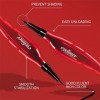 2 Pcs Eyeliner Liquide Imperméable, Crayon Eyeliner Liquide Super Mince Longue Durée, Pointe Feutre Ultra-Fine, Formule À Séc
