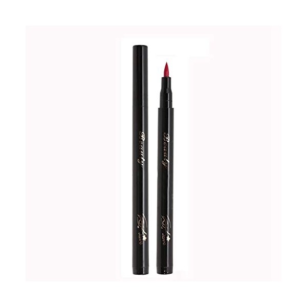 Eyeliner Rouge, Eyeliner Liquide Rouge Longue Durée Étanche Crayon Eyeliner Liquide Maquillage Des Yeux Cosmétique Outil Eyel