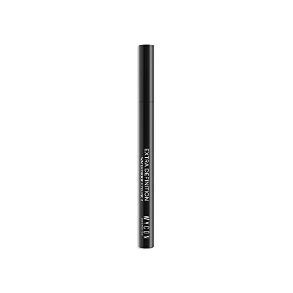 WYCON cosmetics EXTRA DEFINITION - Eyeliner waterproof Noir, Eye liner Longue Tenue Extra Black, Pointe fine et précise