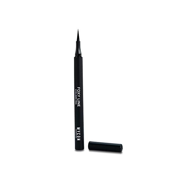 WYCON cosmetics - FOXY LINE EYELINER PEN - Eyeliner stylo noir à pointe feutre extra black pour un trait précis