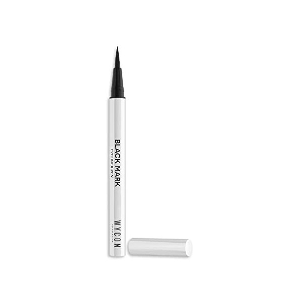 WYCON cosmetics Black MARK EYELINER Eyeliner Noir Waterproof en stylo, Pointe fine stretch ferme et coulissante, Eyeliner ext