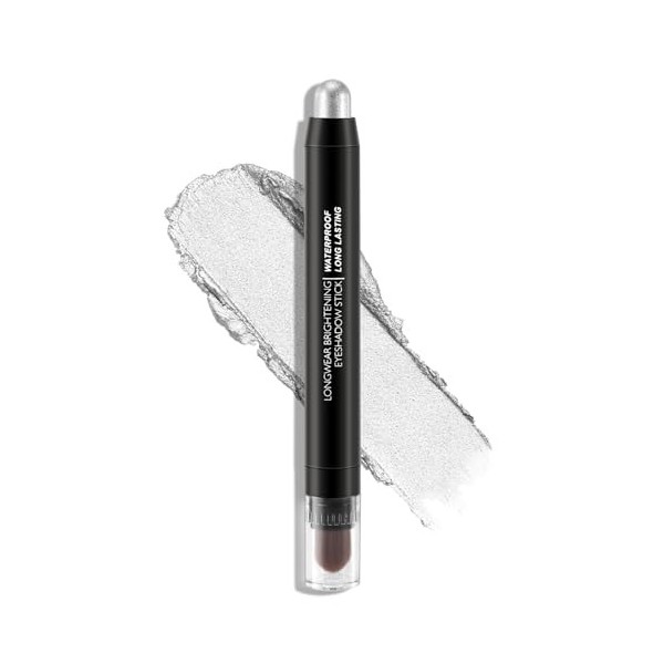 Boobeen Ombre à paupières en bâton imperméable, crayon ombre à paupières crème avec pinceau doux, crayon ombre à paupières ch