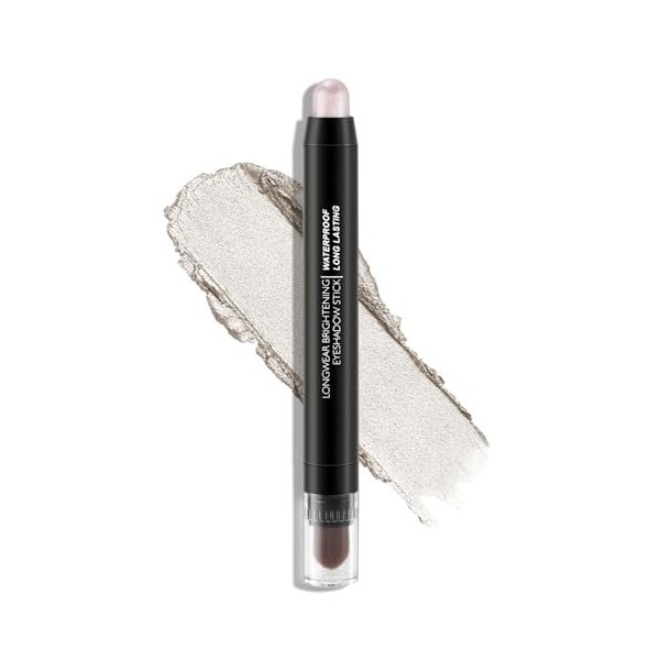 Boobeen Ombre à paupières en bâton imperméable, crayon ombre à paupières crème avec pinceau doux, crayon ombre à paupières ch