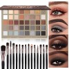 UCANBE Palette Maquillage Yeux 40 Couleurs Avec 15 Pinceaux - Fard à Paupières Shimmer Matte Hautement Pigmentées - Ombre a P