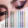 DENESTUP Eyepencil Eyeshadow Stick, Longwear, Smudge-Preuve Metallic and Matte Shimmer Cream Eye Shadow Pencil, Eye Brightene