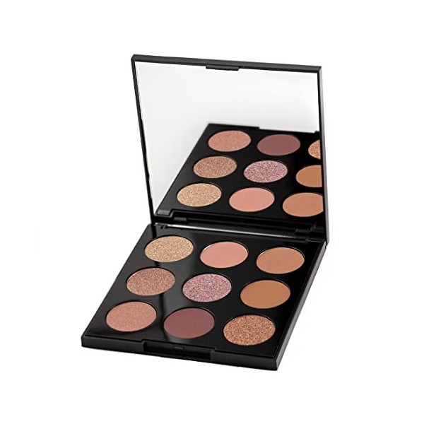 Palladio Ultimate Palette de 9 fards à paupières, formule sans talc, nuances hautement pigmentées dans un mélange de finition