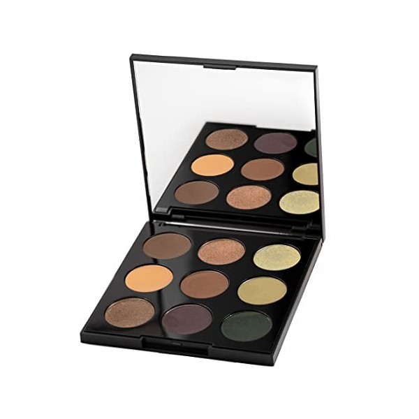 Palladio Ultimate Palette de 9 fards à paupières, formule sans talc, nuances hautement pigmentées dans un mélange de finition