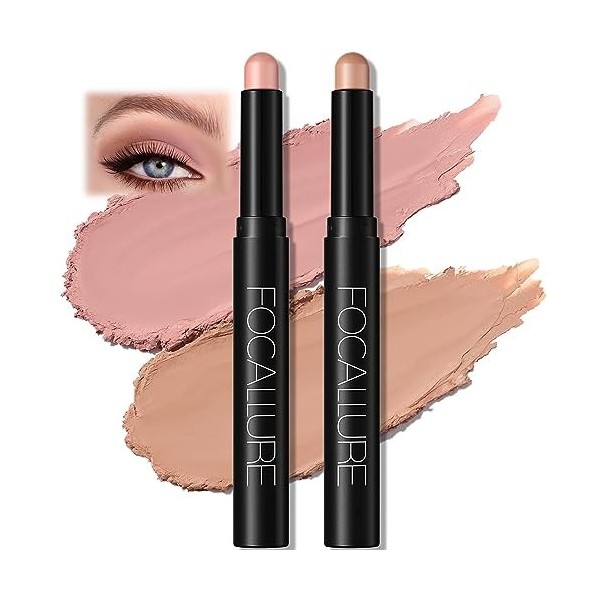 Crayon Fard à Paupières Pailleté, Shimmer Crème Eye Shadow Bâton de Maquillage pour Les Yeux, Longue Durée Lisse Douce Eyesha