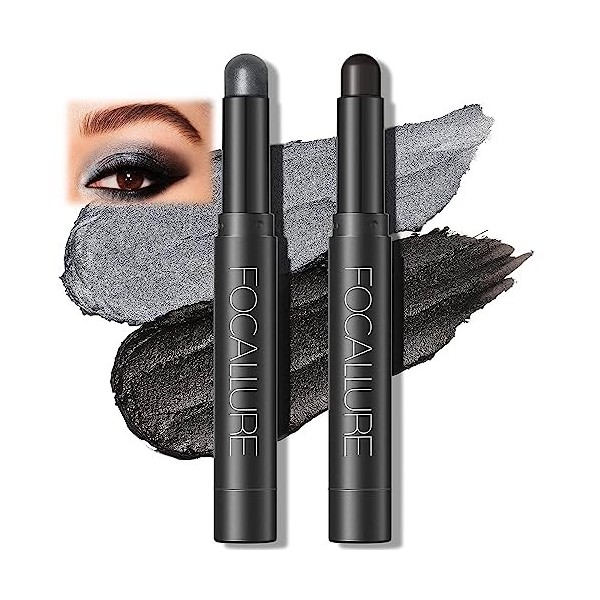 Crayon Fard à Paupières Pailleté, Shimmer Crème Eye Shadow Bâton de Maquillage pour Les Yeux, Longue Durée Lisse Douce Eyesha