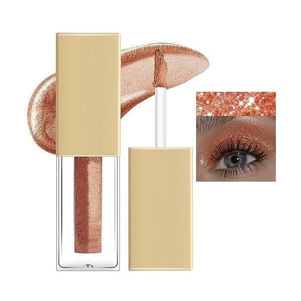 HOUSN Fard à PaupièRes, Glitter Liquid Shine Matalic Makeup Eyes Ombreà PaupièRes Scintillante, Ombre à PaupièRe Liquide éTin