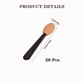 Lot de 20 applicateurs de fard à paupières jetables pour fard à paupières, pour fard à paupières, pour eyeliner, maquillage d