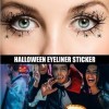 KOAHDE Autocollant Fard à Paupières Halloween,Autocollants Eyeliner Araignée,Autocollants Maquillage Yeux Araignée Halloween,