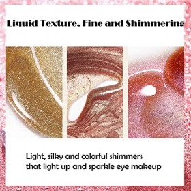 Fard à paupières liquide à paillettes longue durée imperméable