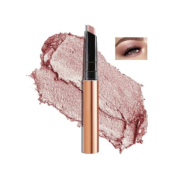 Boobeen Ombre à paupières en bâton, crème surligneur, stylo illuminateur pour les yeux pour les femmes, bâton dombre à paupi