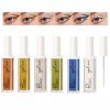 Domality 6pcs Diamond Liquid Shimmer Glitter Eyeliner Set, 6 Couleurs Longue Durée Imperméable à l’eau Métallique Shimmer Far