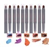 RoseFlower 5 pcs Crayon Fard à Paupières Eyeshadow Stick, Ensemble dombre à paupières, Métallique Glitter Waterproof Fards à