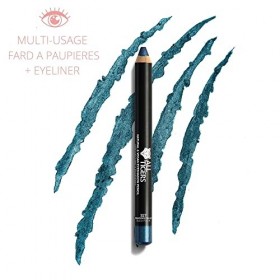 ALL TIGERS - Fards à paupières Vegan - Hautement pigmenté - Ingrédients naturels - Teinte bleu paon "Hold the crown" 327 - Cr