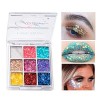 9 Couleurs Glitter Palette de Ombre a Paupiere, Shimmer Matte Ultra Pigmenté Ombre A Paupière Pallette, Fards à Paupière Wate