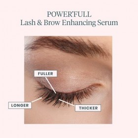 WONDERSKIN PowerFull Sérum de Croissance pour Sourcils et Cils, Sérum de Croissance pour Cils avec une Formule Avancée à Sym