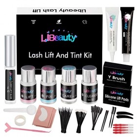 Libeauty Kit Rehaussement de Cils et Sourcils, Teinture pour Cils et Sourcils, Bouclage Semi-Permanen, Adapté Au Bricolage En