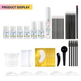 Eyelash Brow Lift and Tint Kit 4 in 1, Professional Keratin Black Lash Dye and Eyebrow Tint, Eyebrow Lift with Dye Making Bro