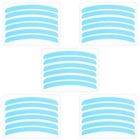 30pcs Lash Lift rubans, Lash Lift Shield Silicone Lash Lift Ruban Permanent de Cils Lash Lift Tiges Nervurées pour les Cils Y