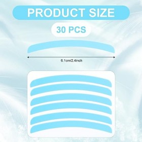 30pcs Lash Lift rubans, Lash Lift Shield Silicone Lash Lift Ruban Permanent de Cils Lash Lift Tiges Nervurées pour les Cils Y
