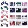 Faux Ongles Courts, 6 Boîtes 174 Pcs Artificiels Kit de Bouts dOngle 12 Tailles, Couverture Complète,Design Mat Bâton de Fic