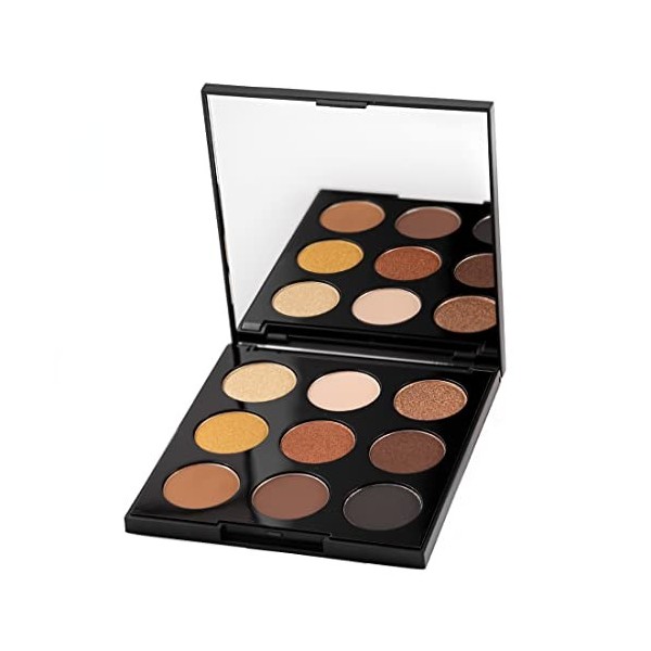 Palladio Ultimate Palette de 9 fards à paupières, formule sans talc, nuances hautement pigmentées dans un mélange de finition