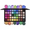 Midnight Galaxy 45 Colors Matte & Glitter Eyeshadow Palette, Colorful and Bright Color Eyes Shadow Pallet, Smooth Blendable P