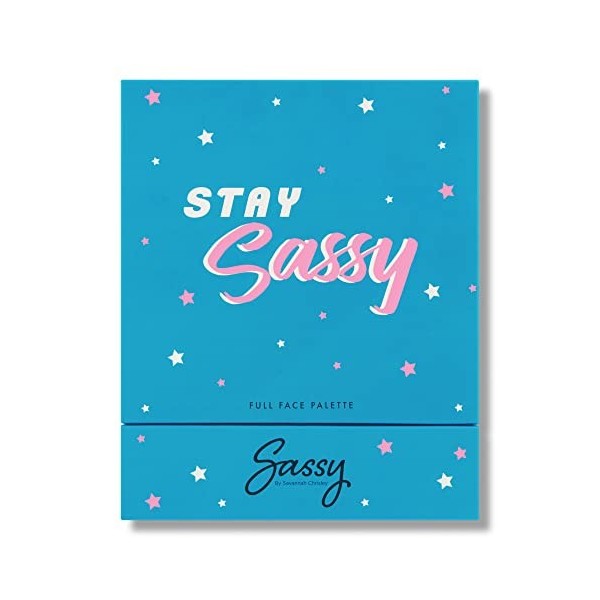 Sassy by Savannah Chrisley Stay Sassy Full Face Palette - Eyeshadows and Sculpting, Highlight, and Blush Powders - Essential 