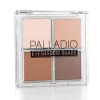 Palladio Eyeshadow Quads, Velvety Pigmented Blendable Matte, Metallic & Shimmer Finishes, Formule crémeuse, Four Way Quad Eye