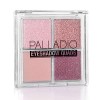 Palladio Eyeshadow Quads, Velvety Pigmented Blendable Matte, Metallic & Shimmer Finishes, Formule crémeuse, Four Way Quad Eye