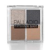 Palladio Eyeshadow Quads, Velvety Pigmented Blendable Matte, Metallic & Shimmer Finishes, Formule crémeuse, Four Way Quad Eye