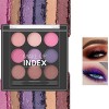 Palette à Paupière, 9 Couleurs de Fards à Paupières Mats Chatoyants, Palette Maquillage Yeux Nude Neutre, Eye Shadows Brun Ha