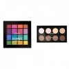 NYX Professional Makeup Palettes de Fards à Paupières Ultimate Shadow Palette, 16 Couleurs & Highlight & Contour Pro, Kit pou