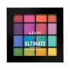 NYX Professional Makeup Palettes de Fards à Paupières Ultimate Shadow Palette, 16 Couleurs & Highlight & Contour Pro, Kit pou