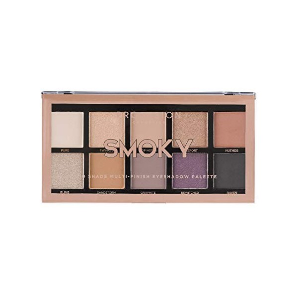 Profusion Cosmetics Collection de 10 Palettes dombre à Paupières, Smoky