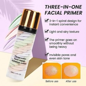 Apprêt hydratant pour le visage, minimiseur de pores, apprêt perfecteur de la peau, base de maquillage longue durée, formule 