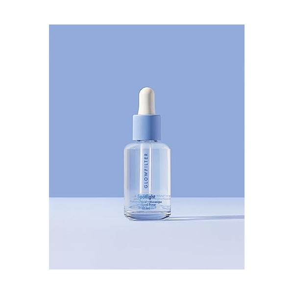 Spotlight Serum + Primer - Prébase à lAcide Hyaluronique et aux Microalgues Purifiées - 30 ml - Hydrate et raffermit la peau