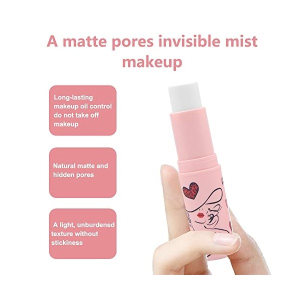 Fond de Teint sans Pores, Fond de Teint Invisible, Bâton Dapprêt sans Pores, Couvre Les Pores,Base de Maquillage hydratante 